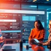 Engage with AI powered search results on an intuitive and modern search engine interface.