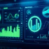 Agentic AI interface showcasing dynamic analytics on a sleek screen, emphasizing autonomous intelligence.