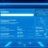 AI search engine interface displaying real-time search results, designed for user engagement.